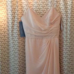 Blush chiffon dress